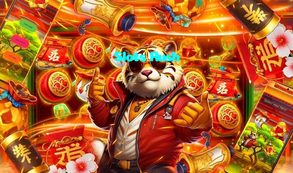Slots Rush casino presented on mobile device in Pakistan with slots and live games
